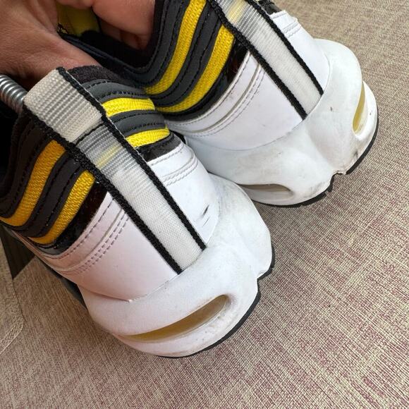 Nike Air Max Plus 97 Frequency Pack White Yellow Shoes AV7936 100 Men’s Sz 11.5 - Picture 5 of 6